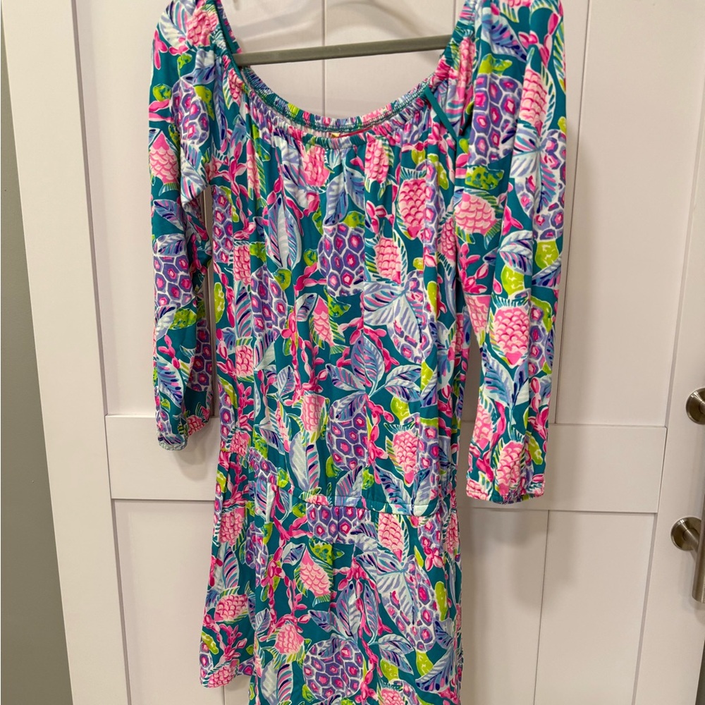 Colorful Floral Print Dress